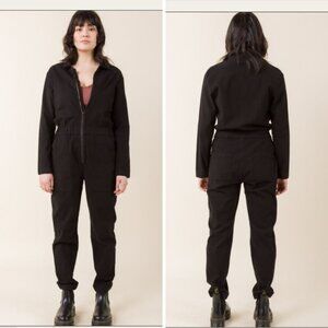 Prairie Underground - Boilersuit Zip-Up Full-Length Collared | Medium | Black